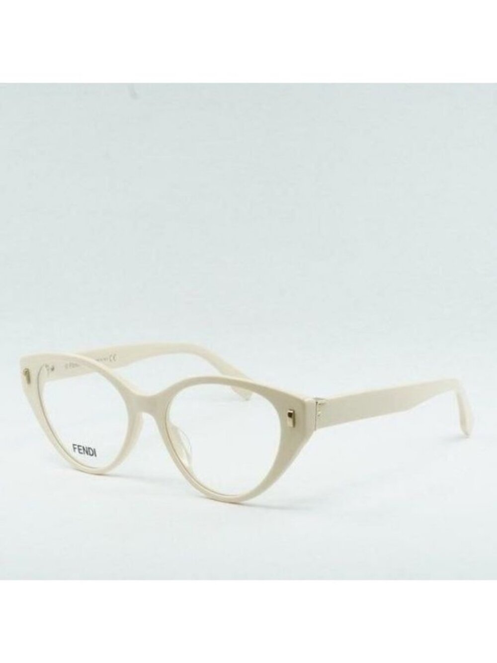 Exclusive Sale! Fendi FE50020I 025 Eyeglasses Ivory 53mm Cat Eye Frame
